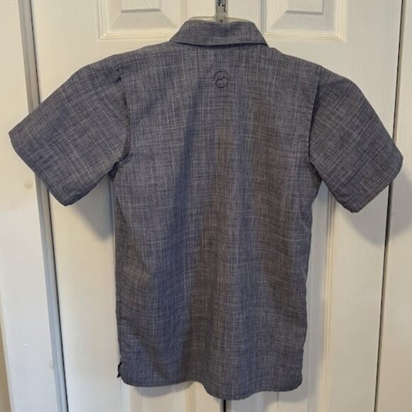 Magellan Outdoors Fish Gear S/S Blue Gray Shirt Size XS - Picture 2 of 7